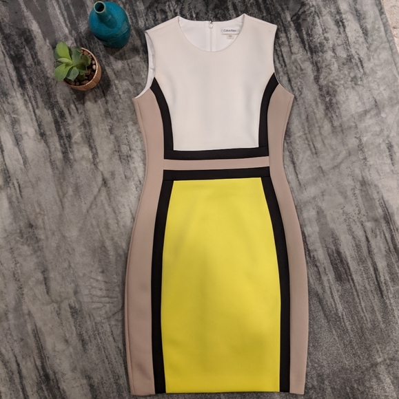 Calvin Klein Dresses & Skirts - 💛Neon Yellow Calvin Klein Dress💛